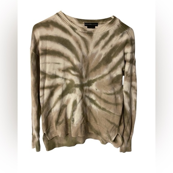 Design History Sweaters - Beige Tie-Dye Sweater